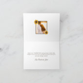 素朴ひまわりと光結婚のサンキューカード サンキューカード (内部)