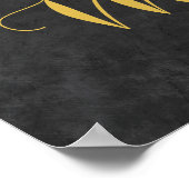 素朴ひまわりアドバイスと結婚願いのサイン ポスター (角)