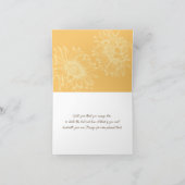 素朴ひまわりカントリー秋の結婚式 サンキューカード (内部)