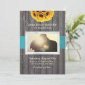 素朴ひまわりバカスタムンウッド結婚ズ 招待状 (スタンド正面)