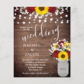 素朴ひまわりバラジャールライツバジェット結婚ズ (正面)