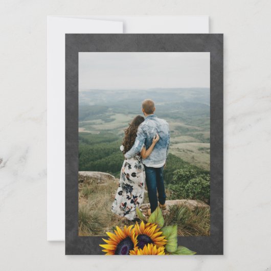 素朴ひまわりバーベキューのリハーサルの夕食写真 招待状 (裏面)