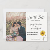 素朴ひまわりフローラ撮影国 セーブザデート (正面)