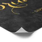 素朴ひまわりブライダルシャワー歓迎サイン ポスター (角)