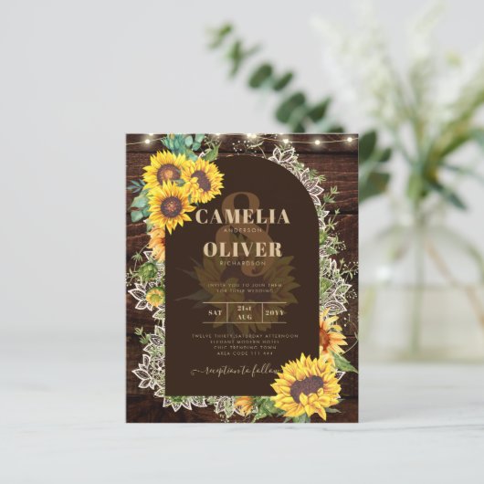 素朴ひまわりレースのライトアーチサマー結婚ズ (スタンド正面)