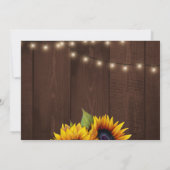 素朴ひまわり屋の木の結婚写真 サンキューカード (裏面)