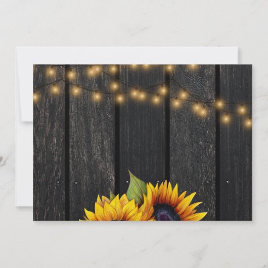 素朴ひまわり屋の木の結婚写真 サンキューカード (裏面)