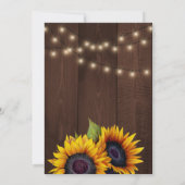素朴ひまわり屋の木結婚灯 招待状 (裏面)