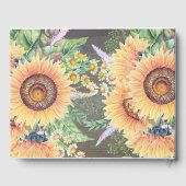 素朴ひまわり木とストリングラ結婚イト ゲストブック (裏面)