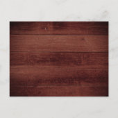 素朴ひまわり木幾何学ブライダルシャワー ポストカード (裏面)