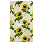 素朴ひまわり柄の国 スモールペーパーバッグ (裏面)