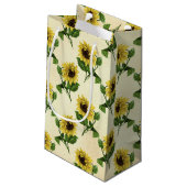 素朴ひまわり柄の国 スモールペーパーバッグ (裏面アングル)