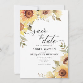 素朴ひまわり植物性フローラ保存日 招待状