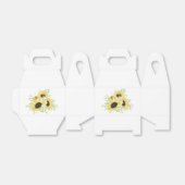 素朴ひまわり水彩黄色フローラ結婚ズ フェイバーボックス (折り畳みなし)