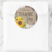 素朴ひまわり結婚さん ラウンドシール (バッグ)