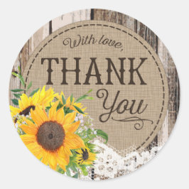 素朴ひまわり結婚さん ラウンドシール