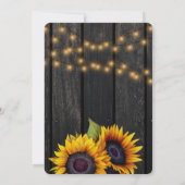 素朴ひまわり結婚灯 招待状 (裏面)