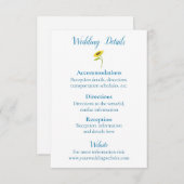 素朴ひまわり美しい結婚ズ エンクロージャーカード (正面/裏面)