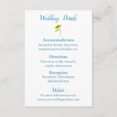 素朴ひまわり美しい結婚ズ エンクロージャーカード (正面)