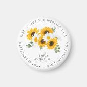 素朴ひまわり記念フローラ保存日 マグネット (正面)