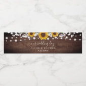 素朴ひまわり赤ちゃんの息の瓶ライツ結婚 ペットボトルラベル (シングルラベル)