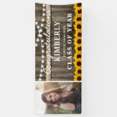 素朴ひまわり2023年卒業写真 横断幕 (縦)