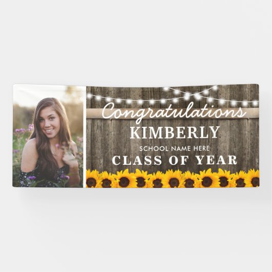 素朴ひまわり2023年卒業写真 横断幕 (横)