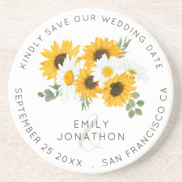 素朴ひまわり コースター