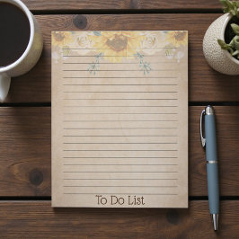 素朴ひまわり ノートパッド