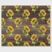 素朴ひまわり ラッピングペーパー (フラット)