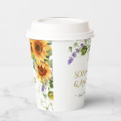 素朴ひまわり&ラバ結婚ンダー 紙コップ (左)