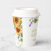 素朴ひまわり&ラバ結婚ンダー 紙コップ (右)