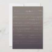 素朴ひまわり&ランタンヴィンテージ音楽結婚ズ 招待状 (裏面)