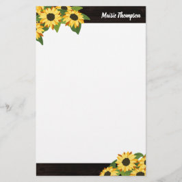 素朴ひまわり 便箋