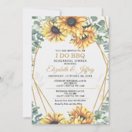 素朴ひまわりBBQリハーサルディナー 招待状