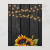 素朴ひまわりBUDGET赤ちゃんシャワー招待 チラシ (裏面)