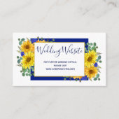 素朴ひま王室のわりブルーバラ結婚ズのウェブサイト エンクロージャーカード (正面)