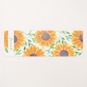 素朴ひま葉パーソナライズされたの名前 ヨガマット (正面(横))