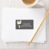 素朴ぶら下がったメイスン結婚ジャー ラベル (インサイチュ)