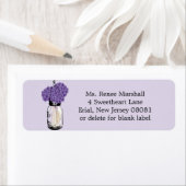 素朴ぶら下がったメイソンのアジサイ ラベル (インサイチュ)