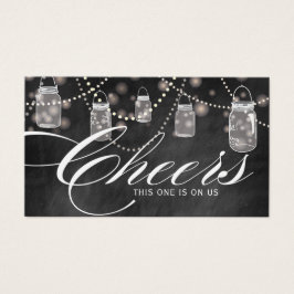 素朴ぶら下がったMason Jarsチケット – パック100