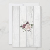 素朴ほこりっぽいバラフローラオンウッド セーブザデート (裏面)