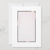 素朴ほこりっぽいバラ水カラーフローラ結婚ズ 招待状 (裏面)