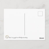 素朴ほこりっぽい青とボホの結婚野の花 ポストカード (裏面)