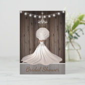 素朴まだエレガントブライダル・シャワーの招待 招待状 (スタンド正面)