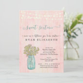 素朴みすぼらしいシックなサプライズSweet sixteenパーティー 招待状 (スタンド正面)