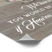 素朴もし天国は今のところ記念され遠くにた ポスター (角)