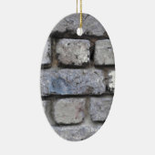 素朴れんが造りの石壁 セラミックオーナメント (右)