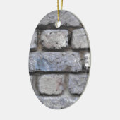 素朴れんが造りの石壁 セラミックオーナメント (左)