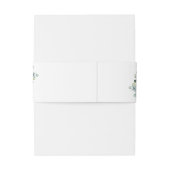 素朴アイボリーホワイトフローラ金ゴールドグ結婚リーズ 招待状ベリーバンド (裏面例)